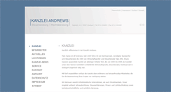 Desktop Screenshot of kanzlei-andrews.com